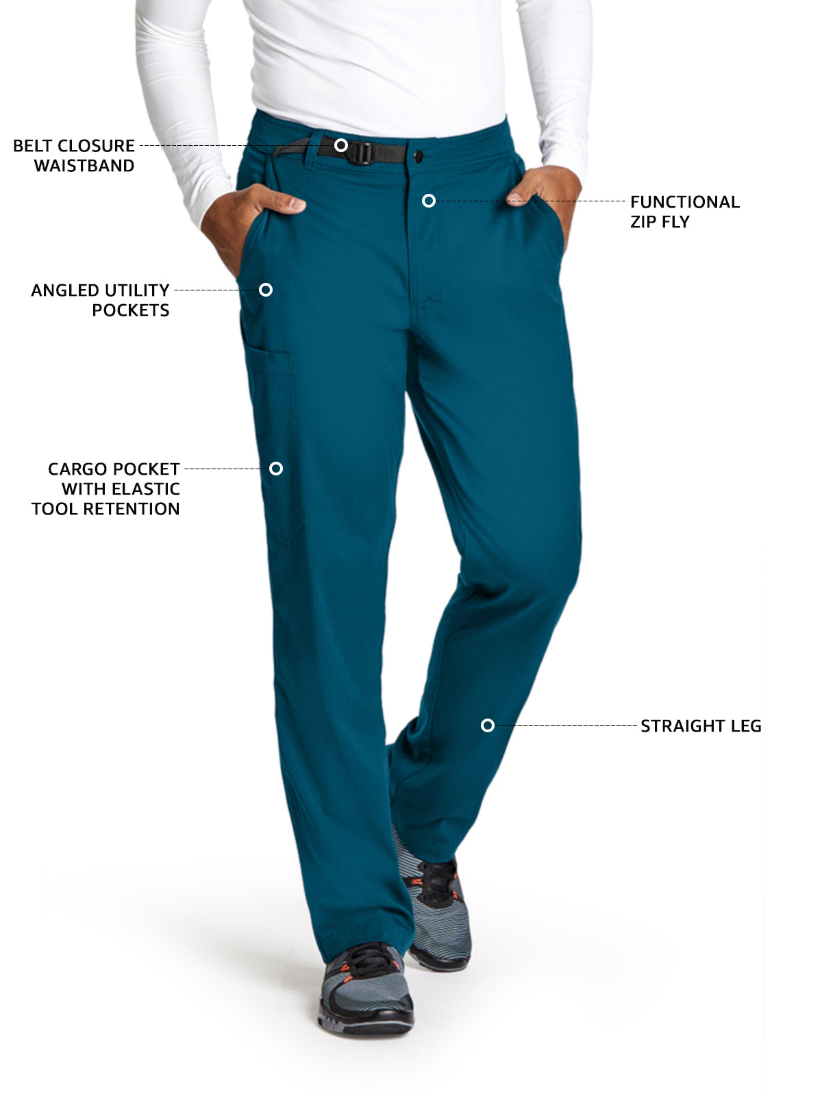 Men's Zip Fly Cargo Pant - GRSP507 - Bahama