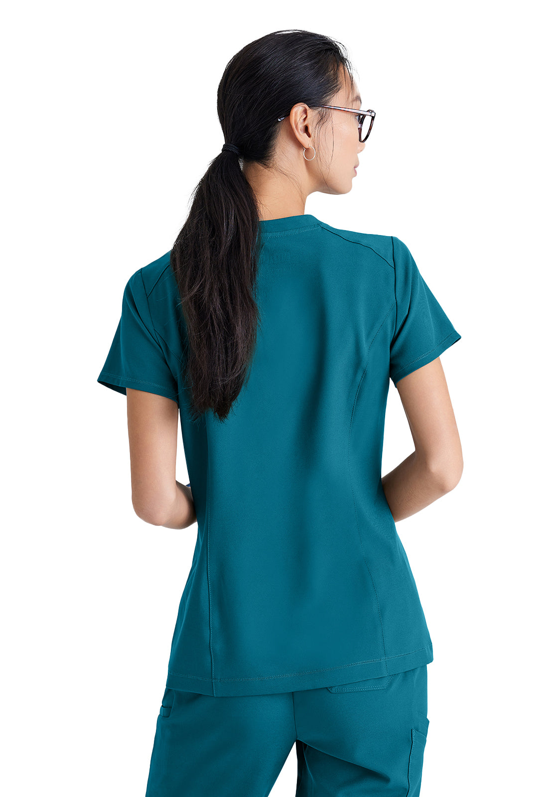 Women's Banded-V-Neck Sway Tuck-In Top - GSST181 - Bahama