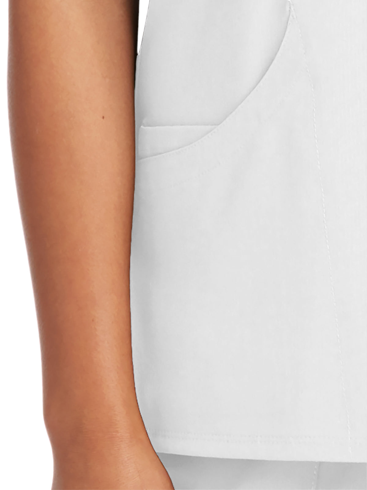 Skechers 3-Pocket V-Neck Surplice Reliance Scrub Top for Women - White