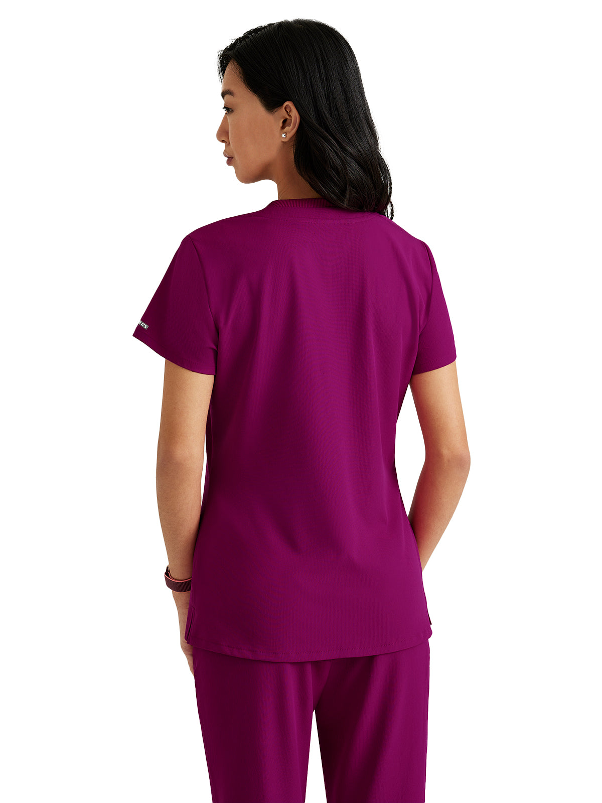 Women's High-Low Hem Tuck-In Top - SKT147 - Wine