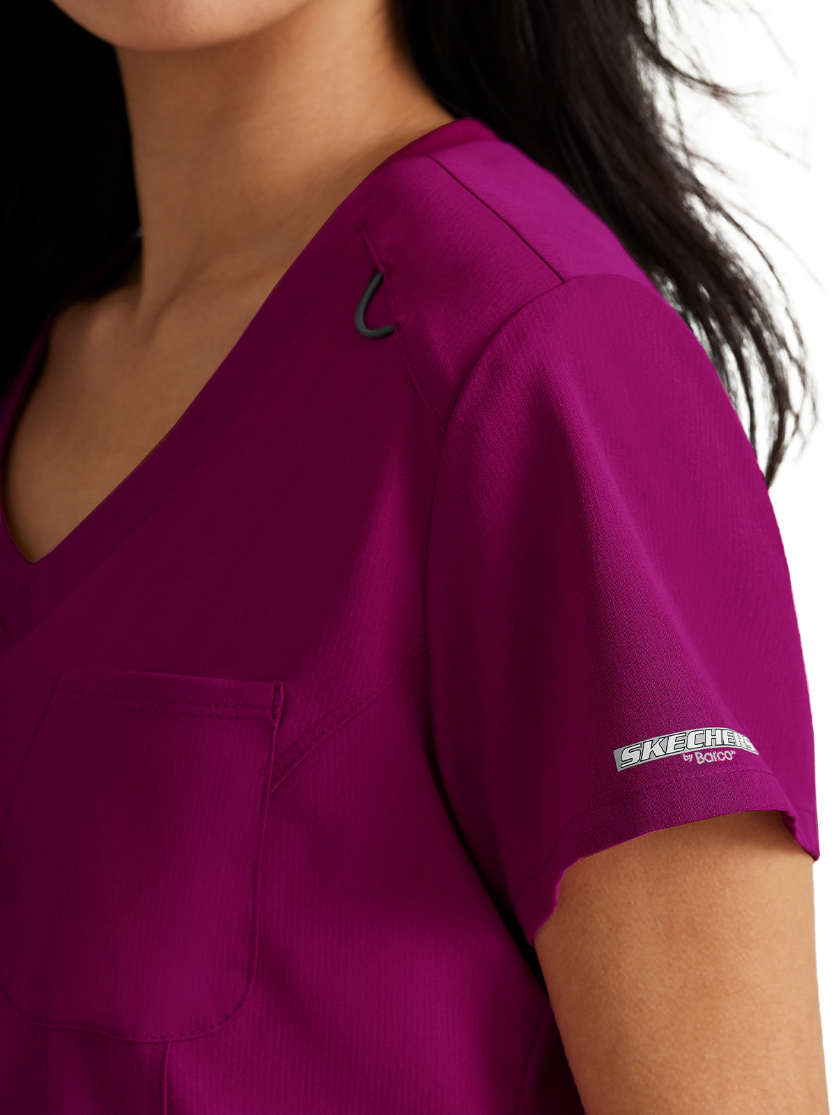 Women's High-Low Hem Tuck-In Top - SKT147 - Wine