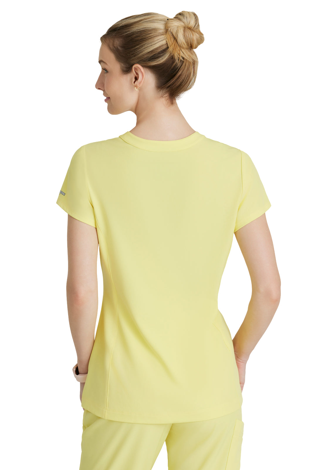 Women's Two Pocket V-Neck Coast Top - SKT259 - Lemon Glow