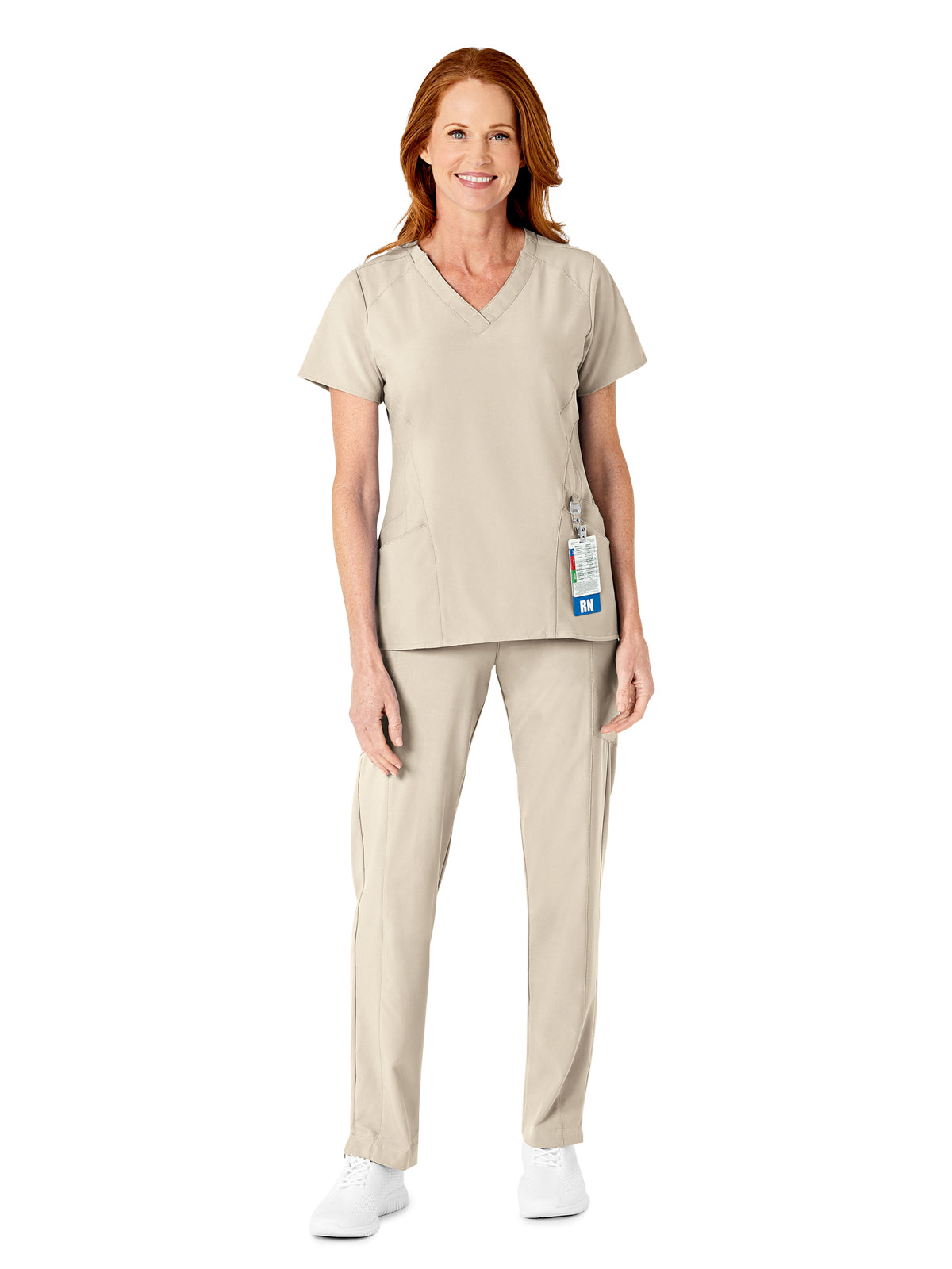 Women's Eight-Pocket Flat-Front Cargo Pant - 5155 - Khaki