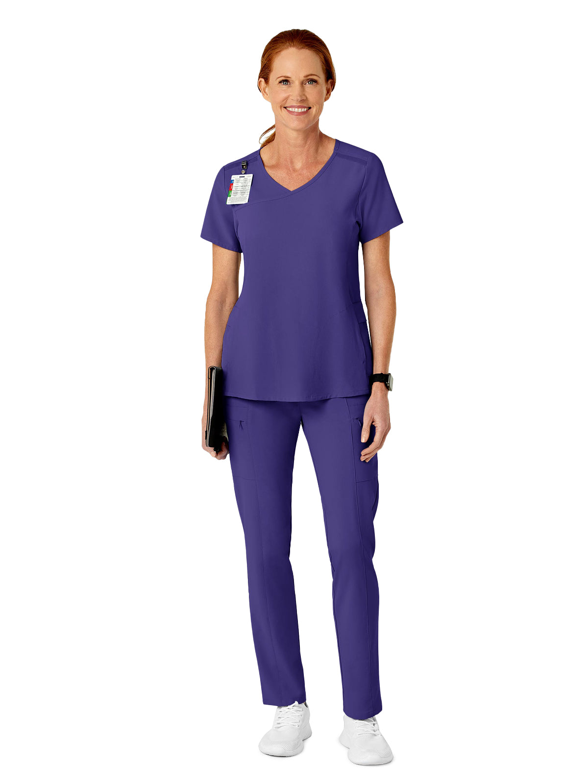 Women's Five-Pocket High Waist Slim Cargo Pant - 5334 - Grape