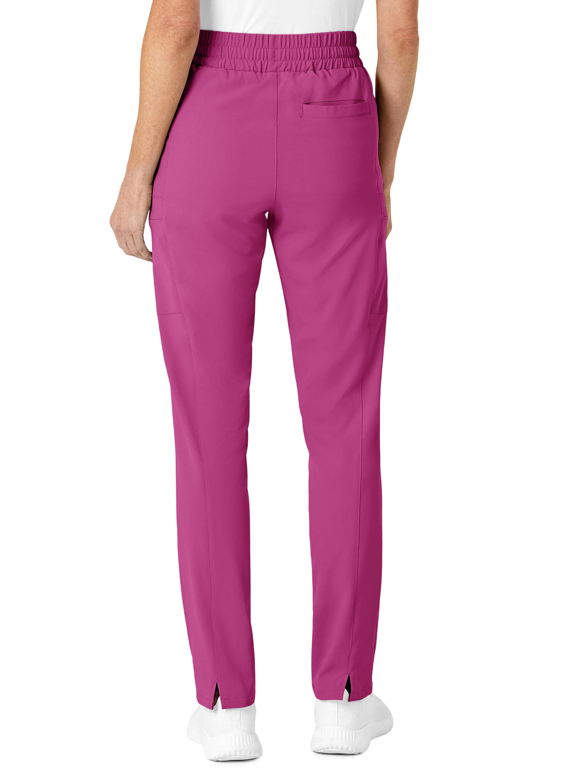 Women's Five-Pocket High Waist Slim Cargo Pant - 5334 - Raspberry