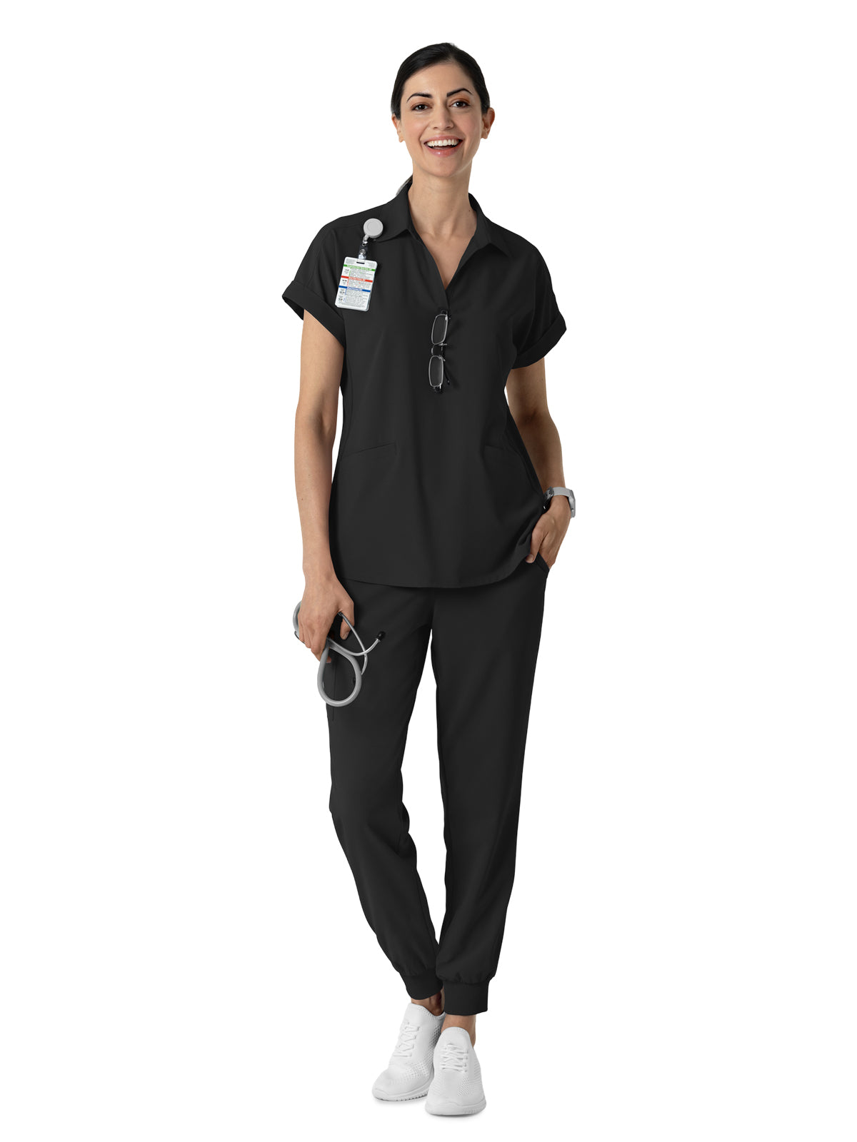 Women's Six-Pocket Jogger Pant - 5934 - Black