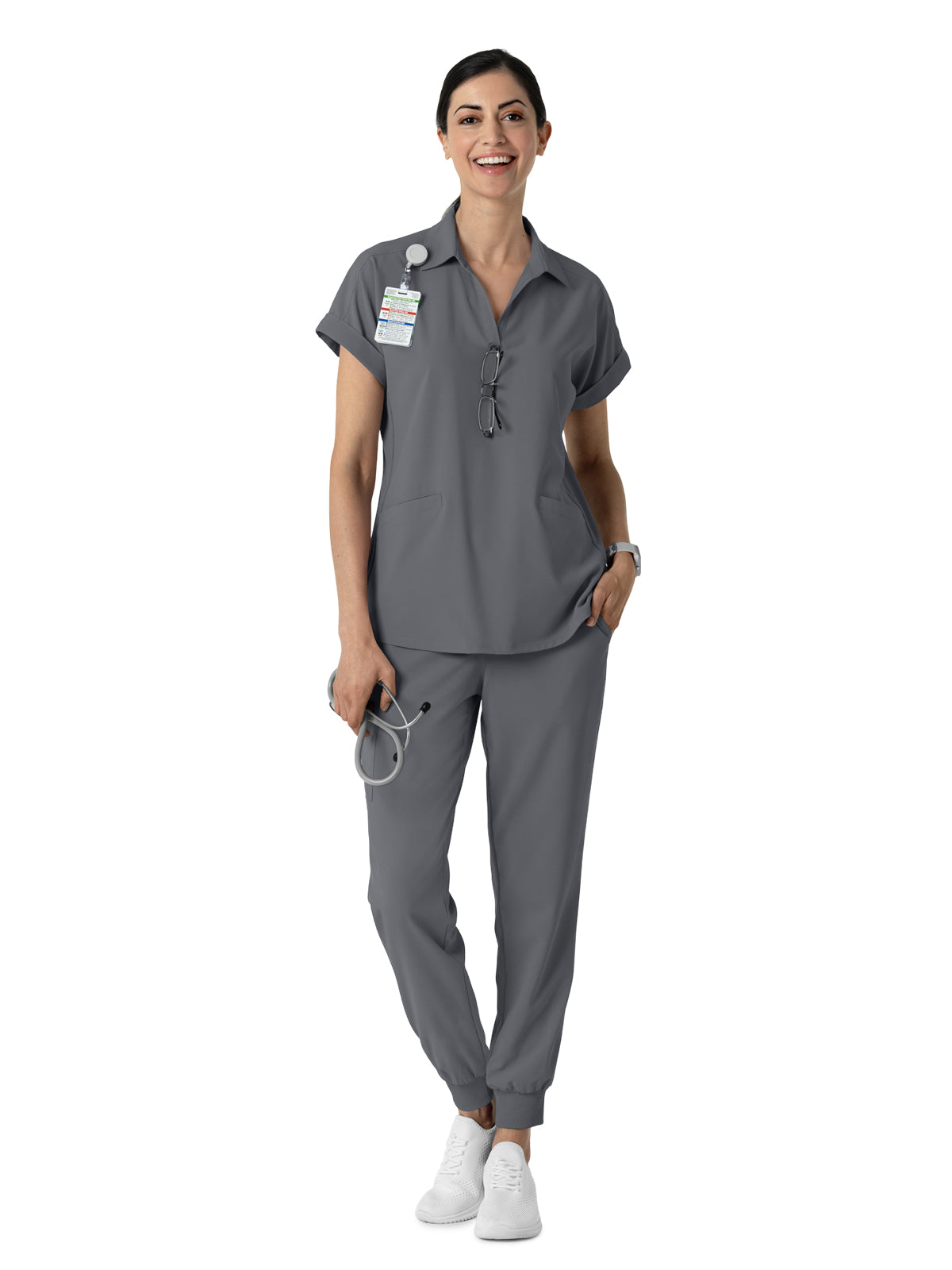 Women's Six-Pocket Jogger Pant - 5934 - Pewter