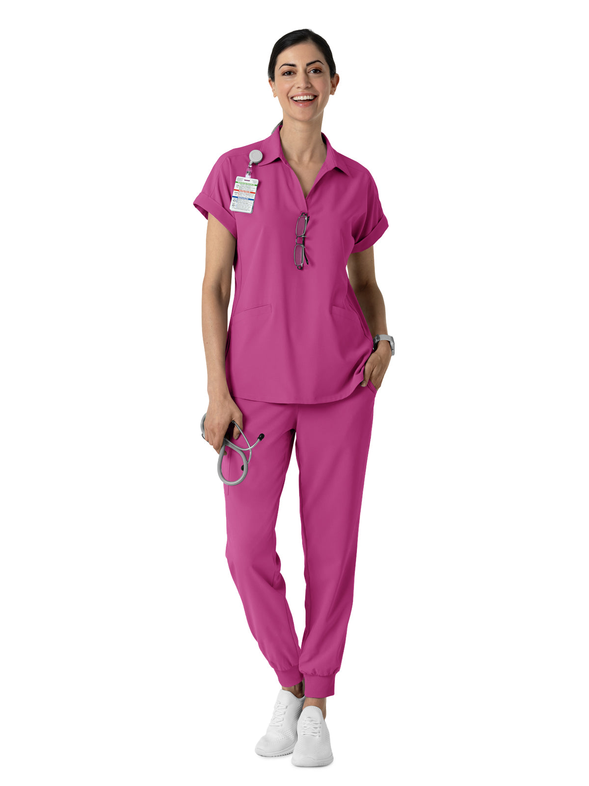 Women's Six-Pocket Jogger Pant - 5934 - Raspberry