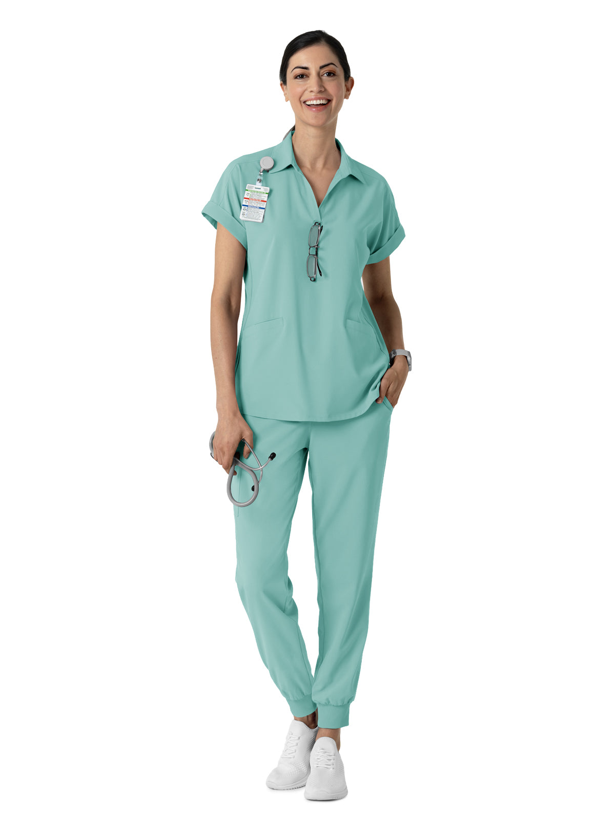 Women's Six-Pocket Jogger Pant - 5934 - Turquoise