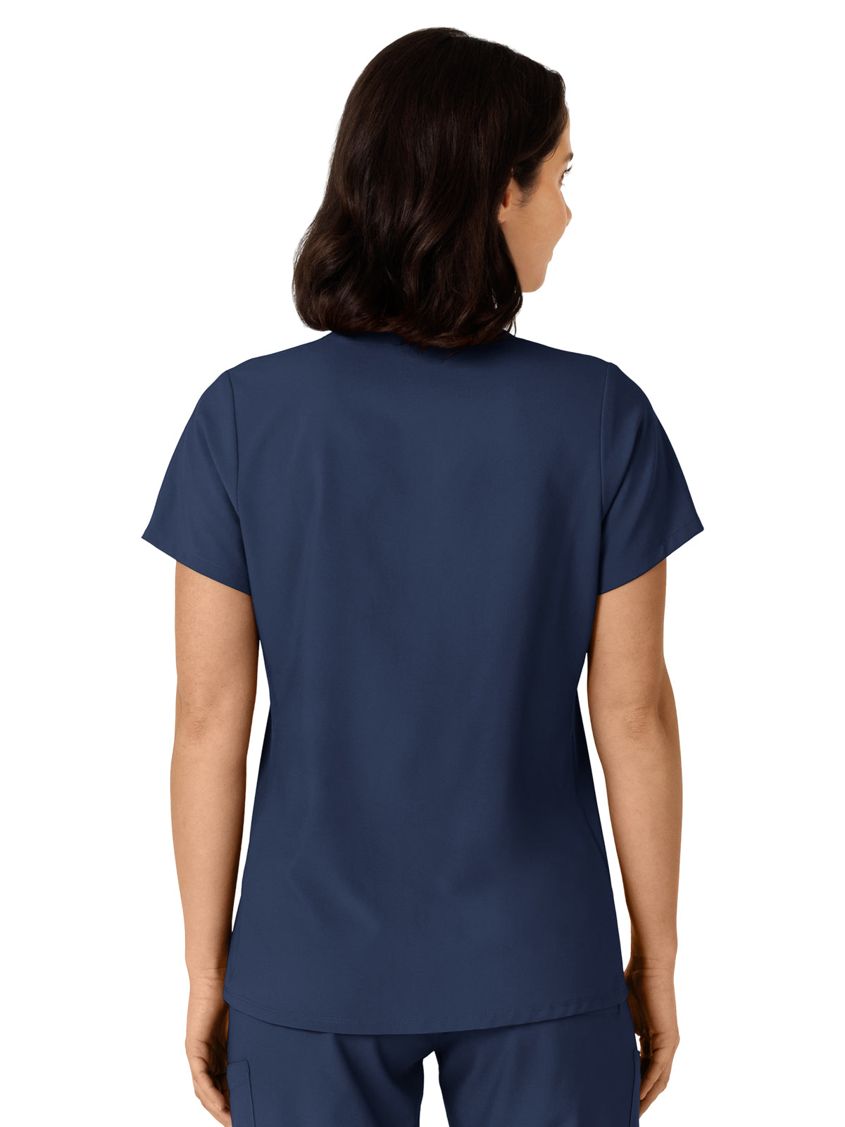 Women's Flex-n-Reach Side Panel V-Neck Top - 6145 - Navy