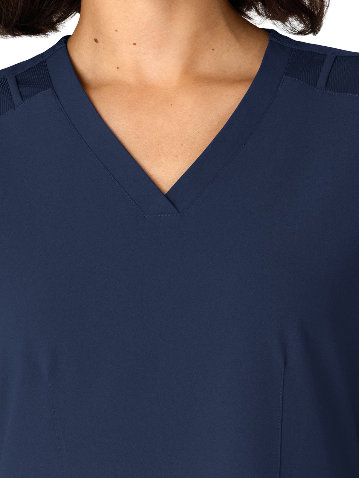 Women's Flex-n-Reach Side Panel V-Neck Top - 6145 - Navy