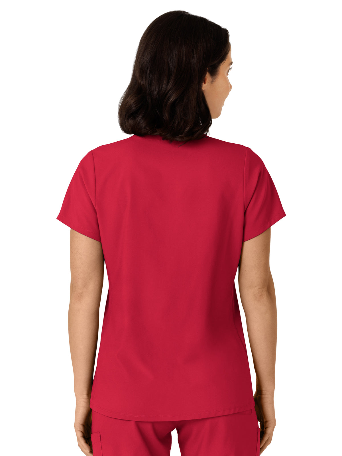 Women's Flex-n-Reach Side Panel V-Neck Top - 6145 - Red