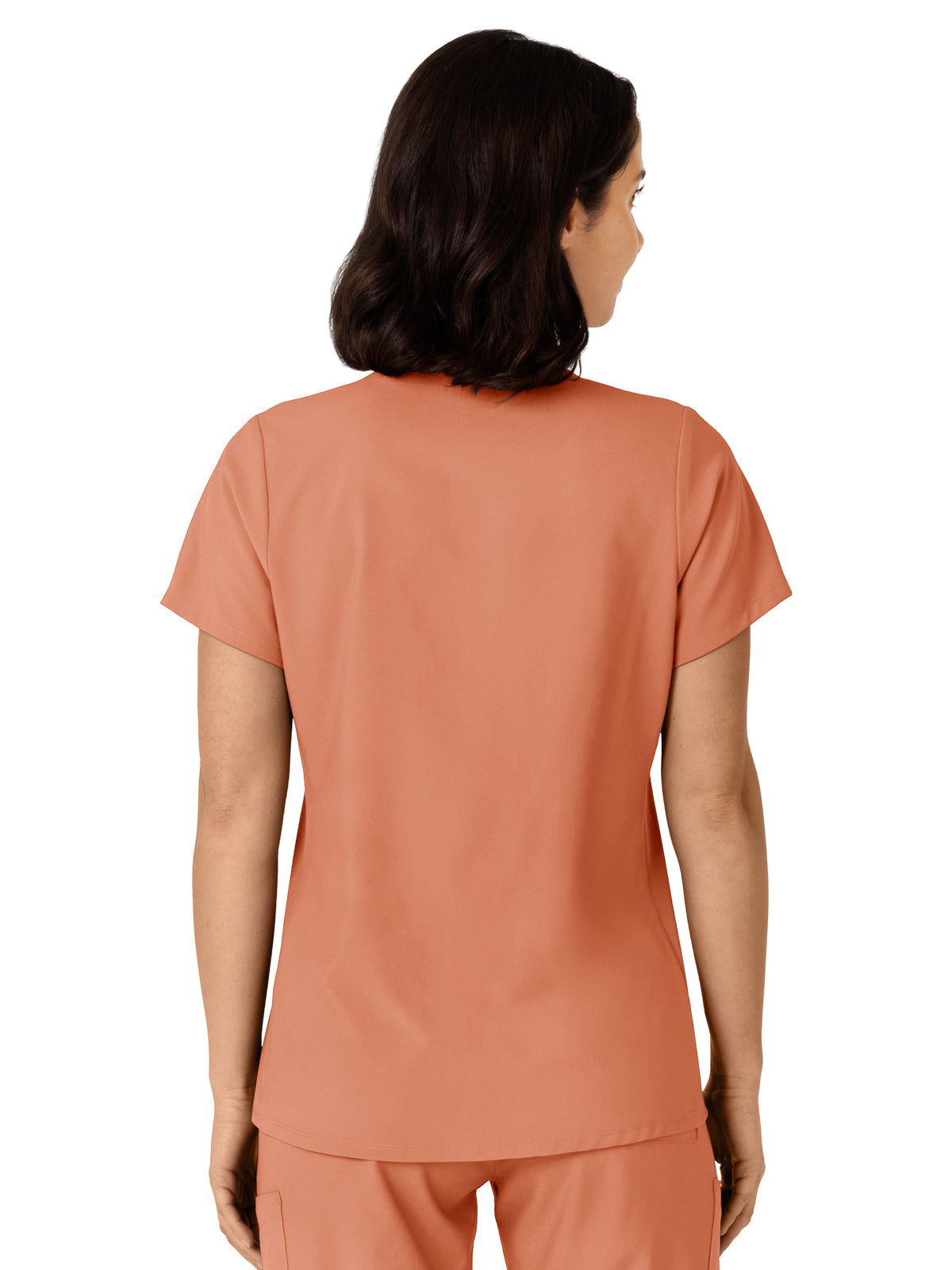 Women's Flex-n-Reach Side Panel V-Neck Top - 6145 - Terra Cotta
