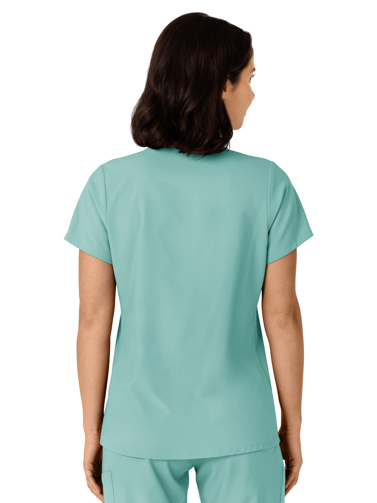 Women's Flex-n-Reach Side Panel V-Neck Top - 6145 - Turquoise