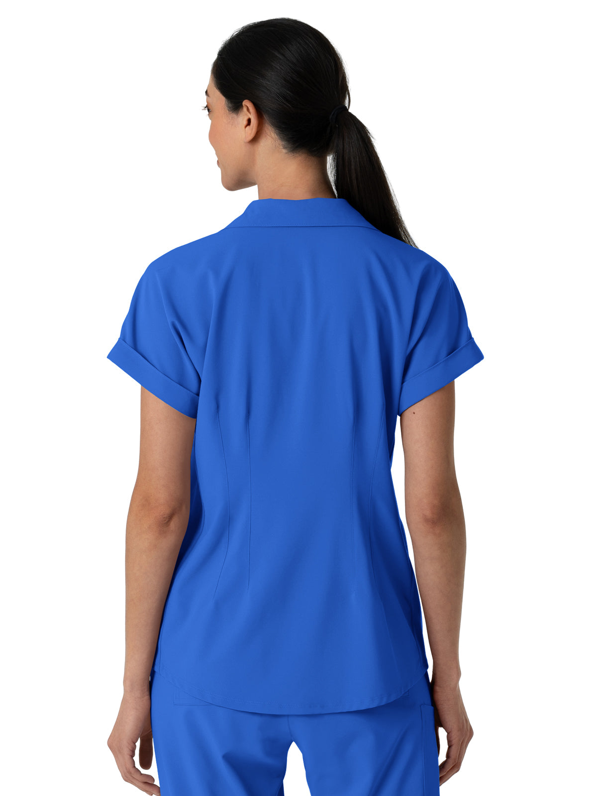 Women’s Two-Pocket Flex-n-Reach Collared Top - 6934 - Royal