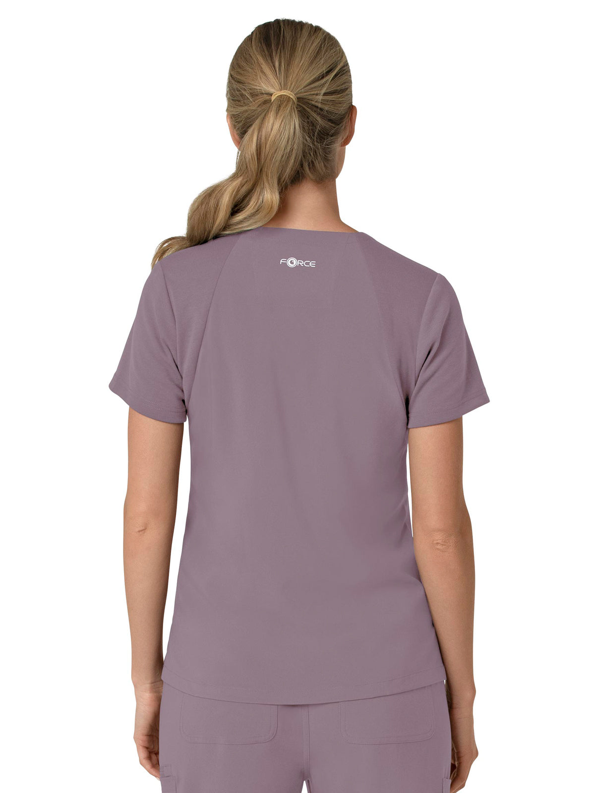 Women's Three-Pocket Flex Panel V-Neck Top - C13210 - Lavender Mist