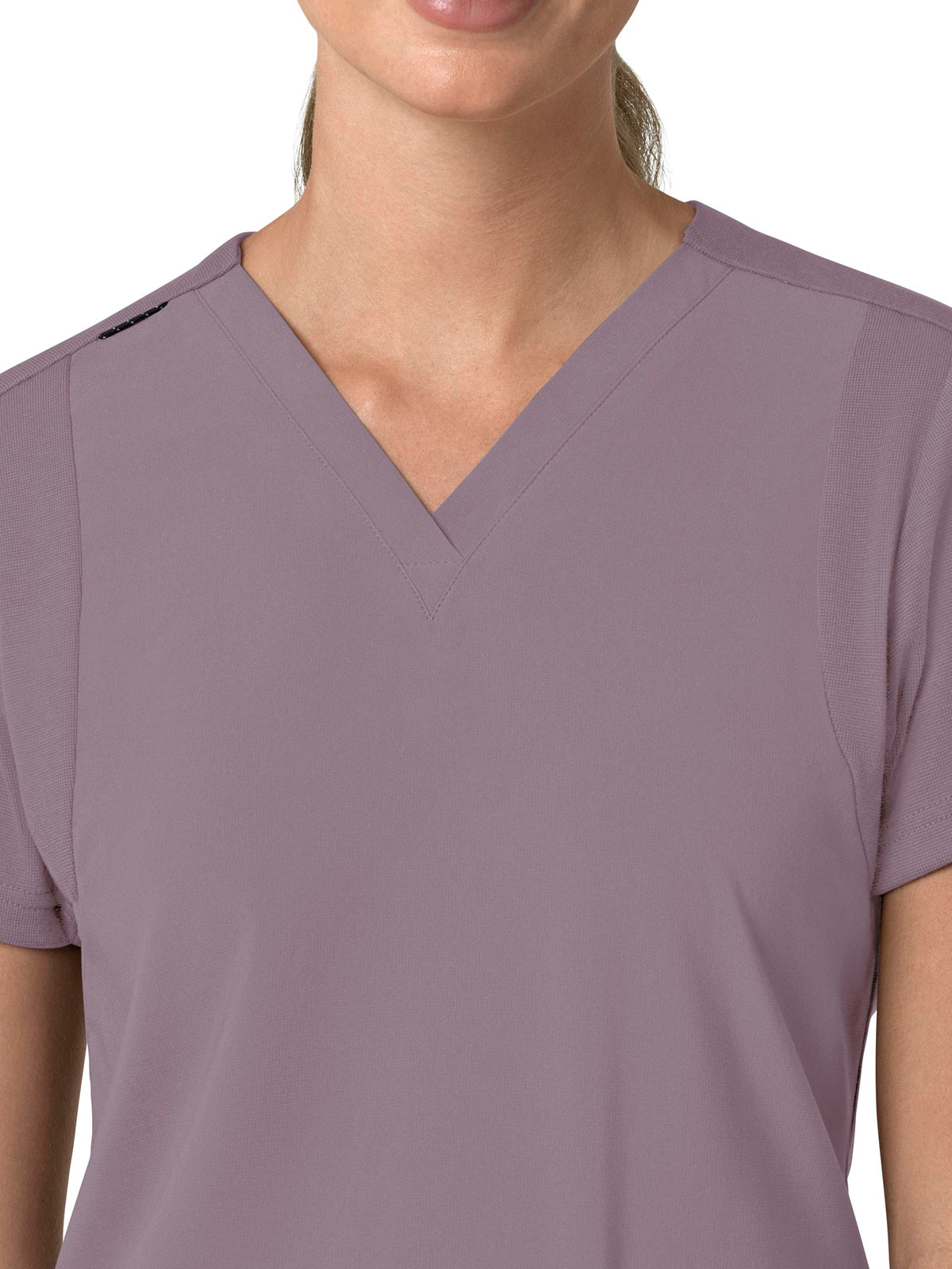 Women's Three-Pocket Flex Panel V-Neck Top - C13210 - Lavender Mist