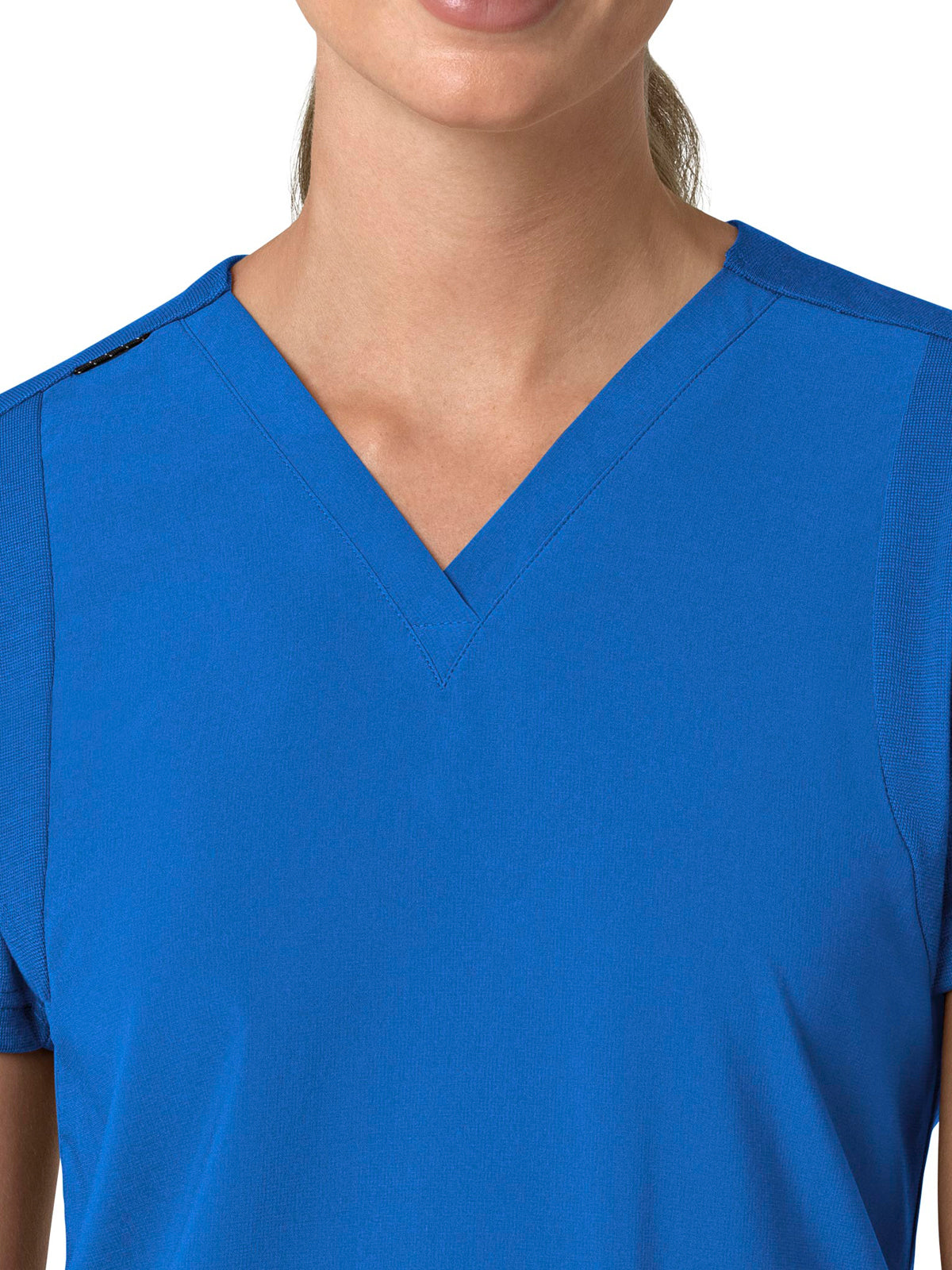 Women's Three-Pocket Flex Panel V-Neck Top - C13210 - Royal