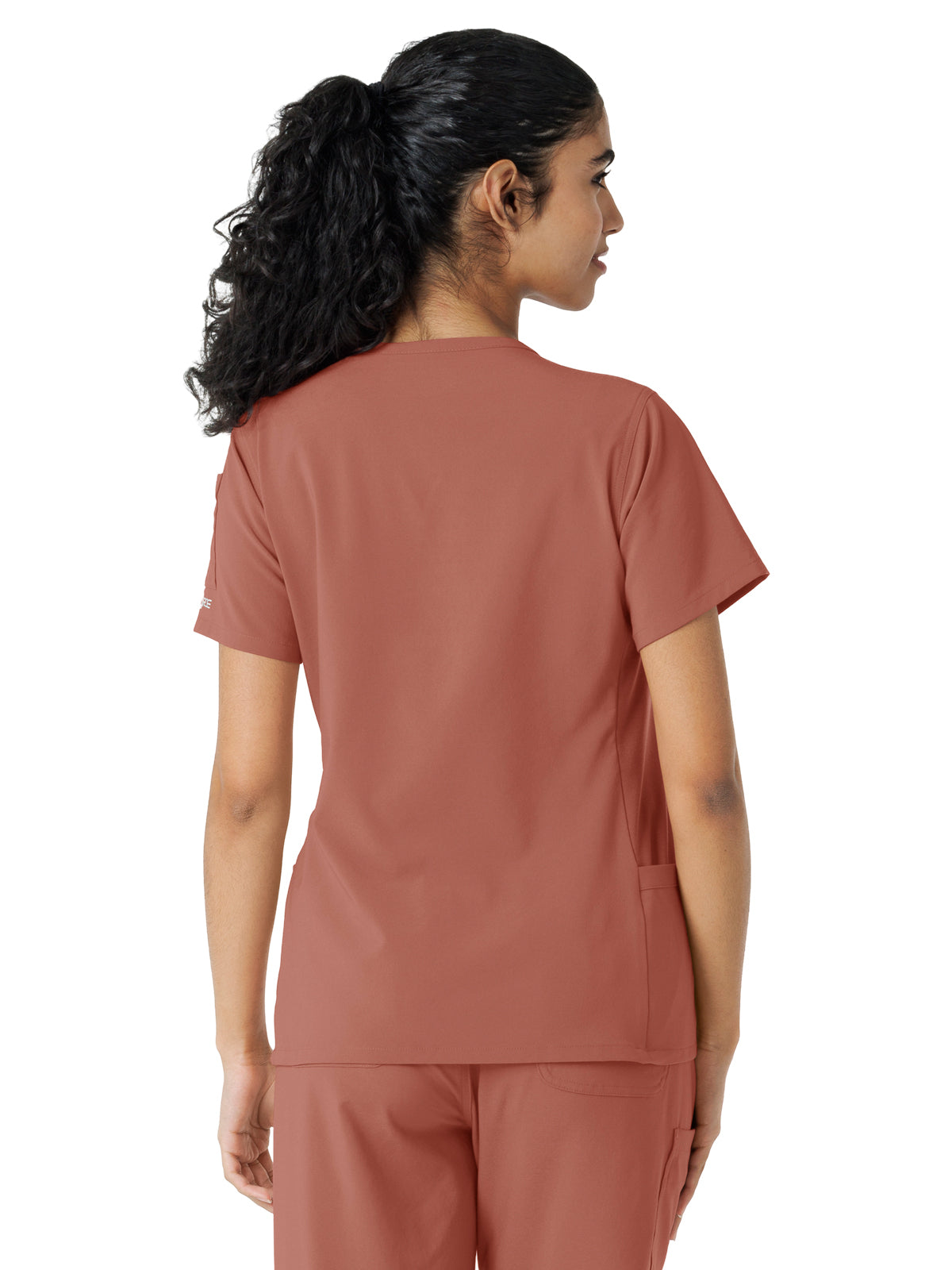 Women's Knit Panel Top - C13310 - Wildrose