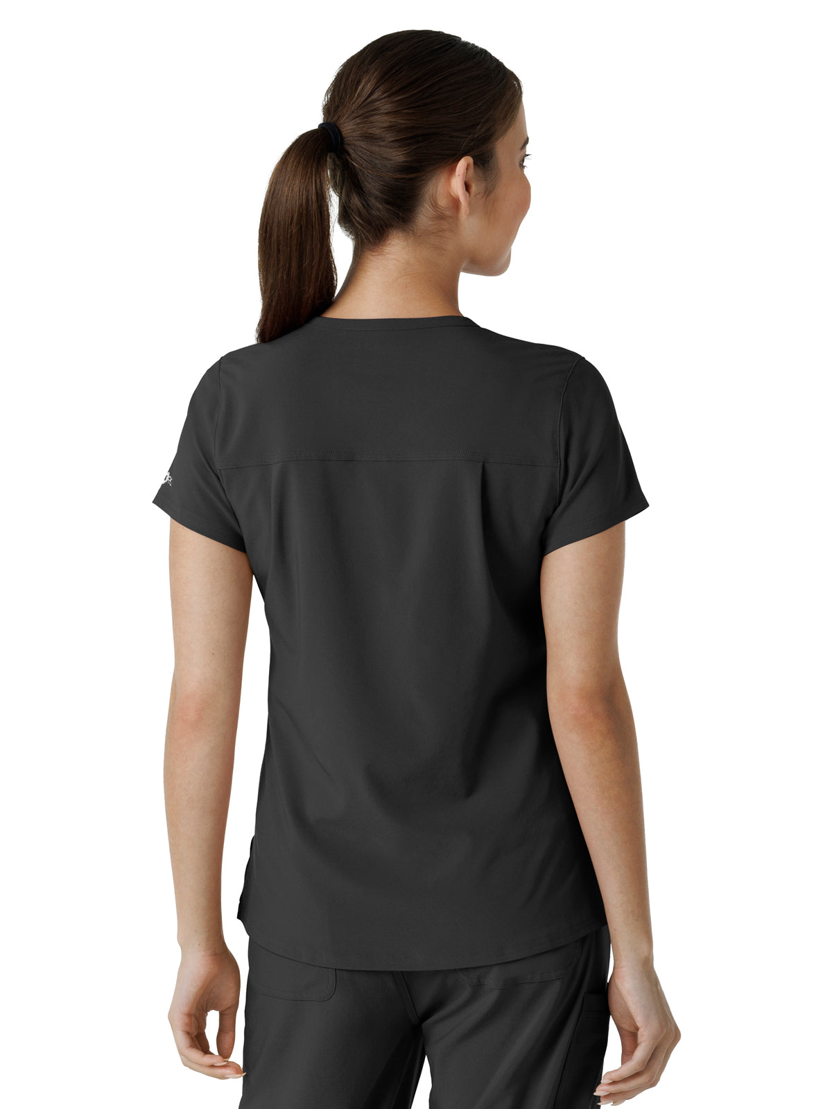 Women's One-Pocket Tuck-In Top - C13410 - Black