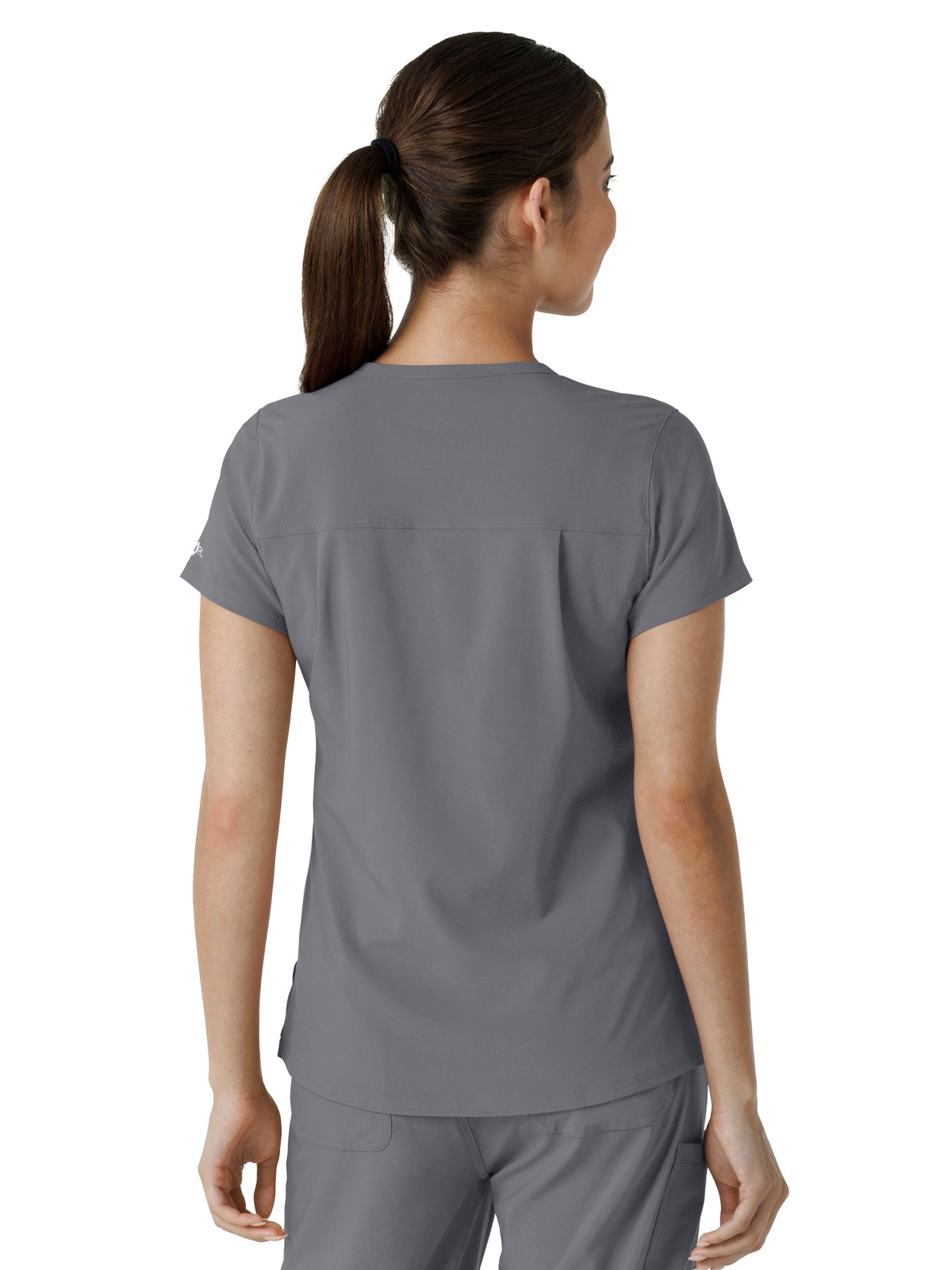 Women's One-Pocket Tuck-In Top - C13410 - Pewter
