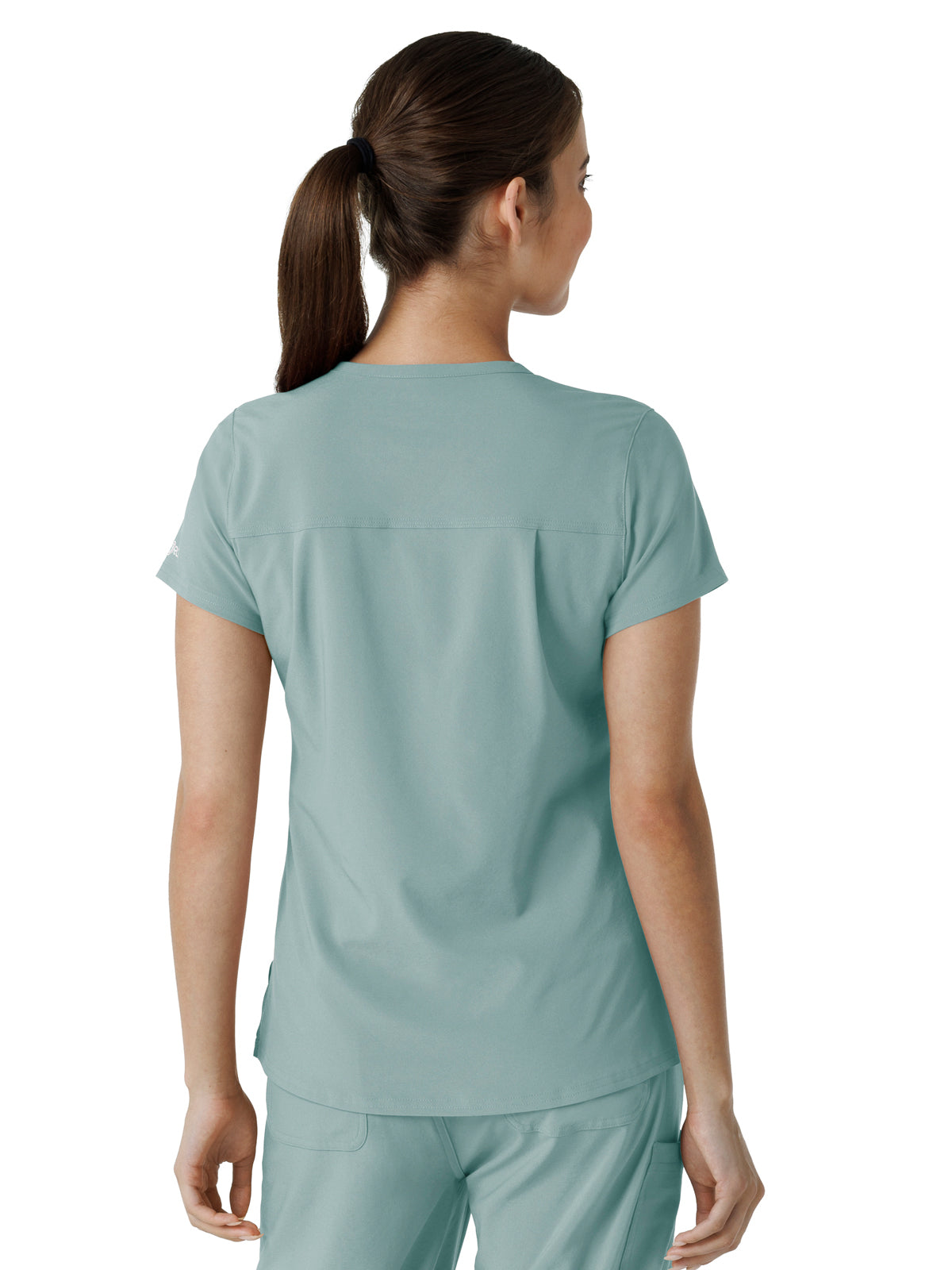 Women's One-Pocket Tuck-In Top - C13410 - Summer Blue