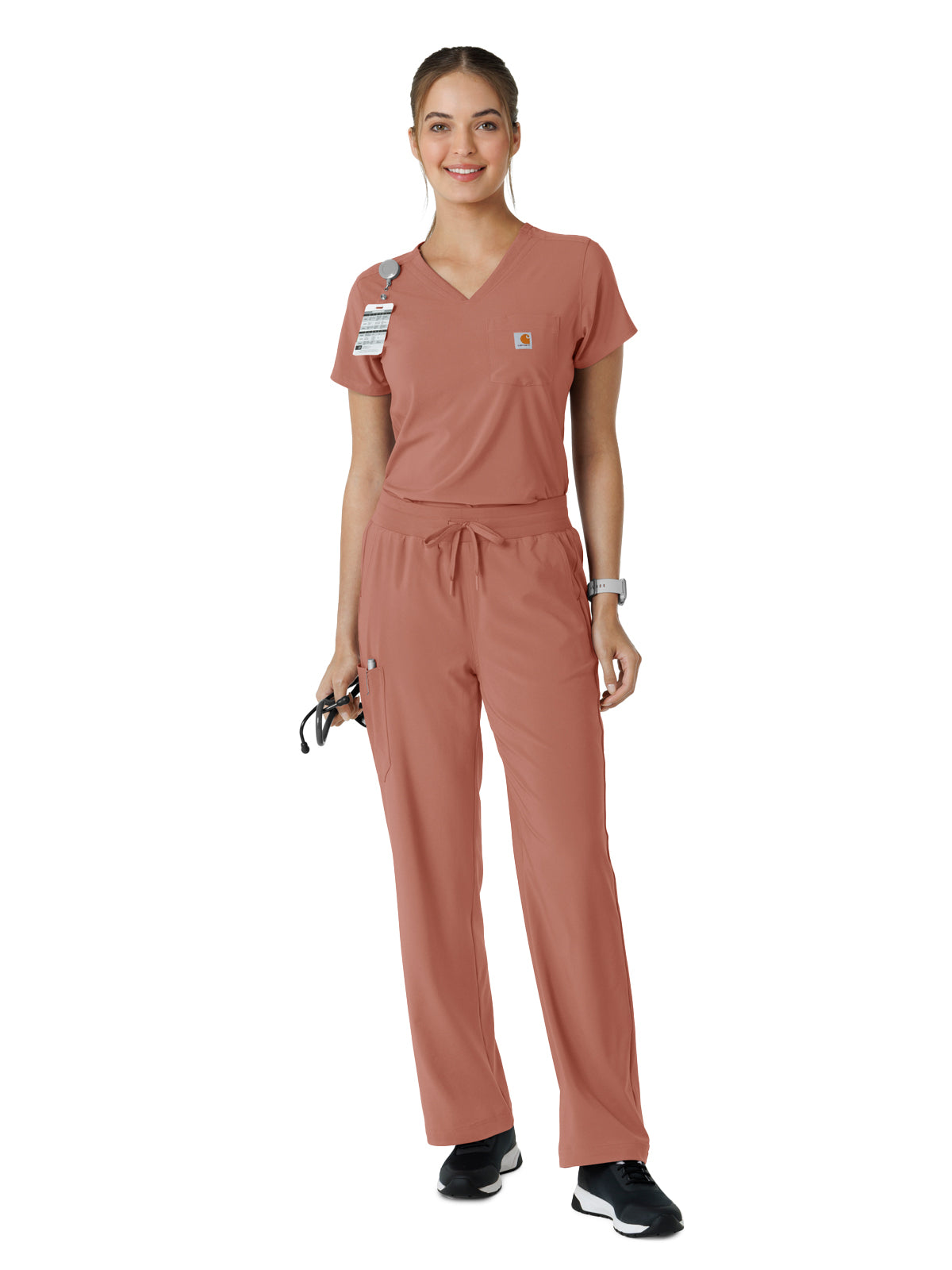 Women's One-Pocket Tuck-In Top - C13410 - Wildrose