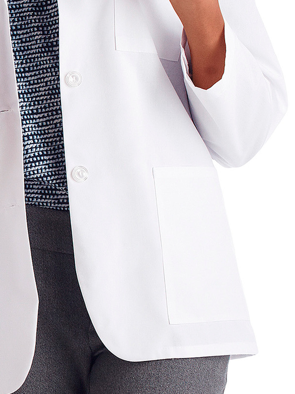 Women's Three-Pocket 28" Consultation Lab Coat - 15104 - White