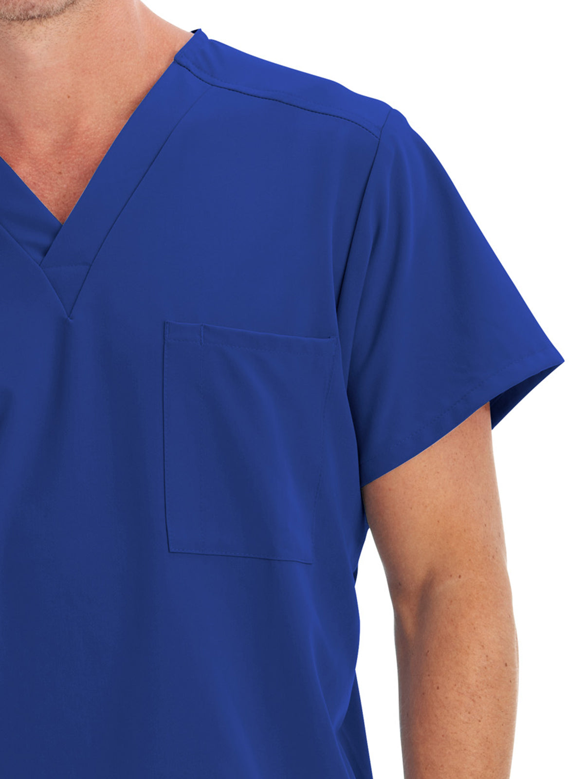 Unisex 1-Pocket V-Neck Top - 2200 - Galaxy Blue