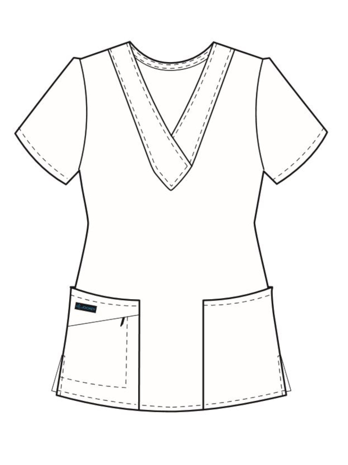 Women's 2-Pocket Top - 2206 - Pewter