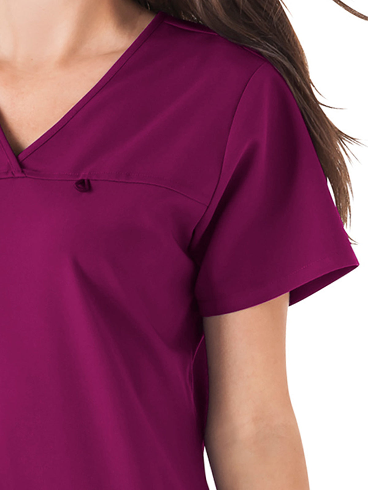 Women's 4-Pocket Highcross Neck Top - 2299 - Plumberry/Wine