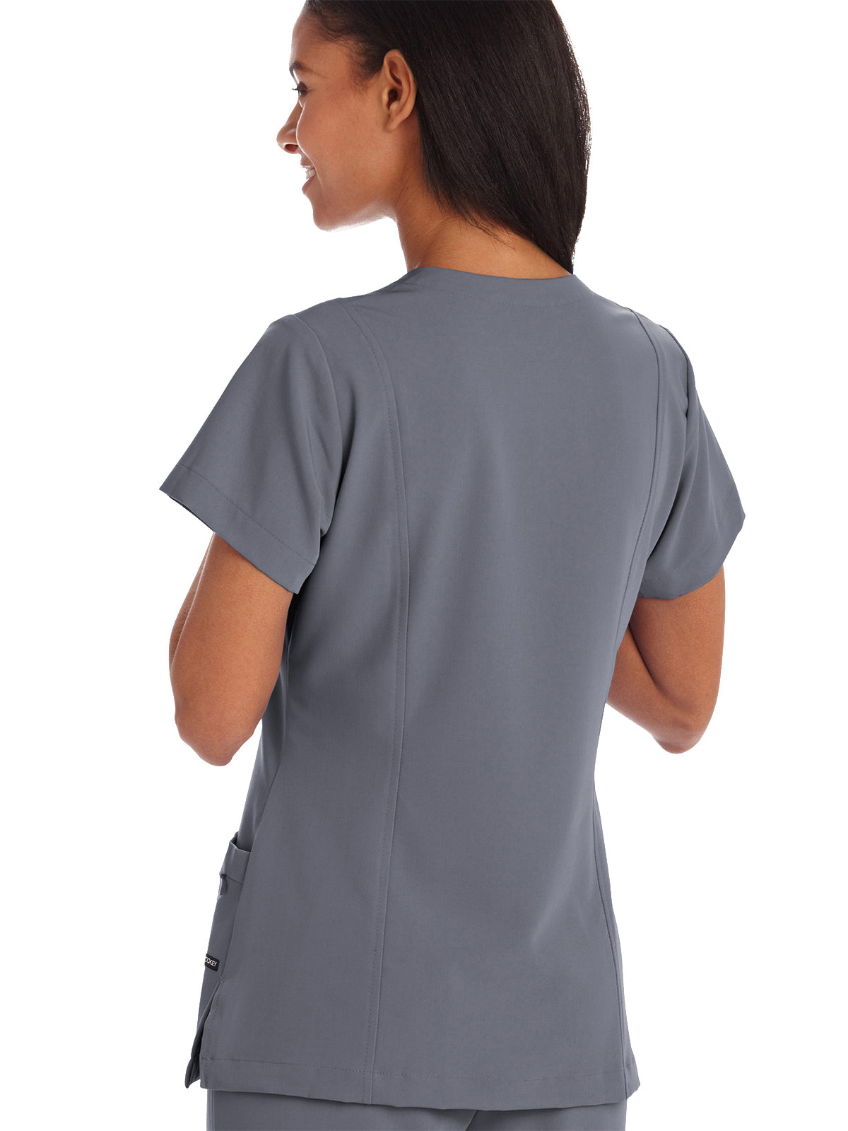 Women's 5-Pocket Mock Wrap Top - 2306 - Pewter