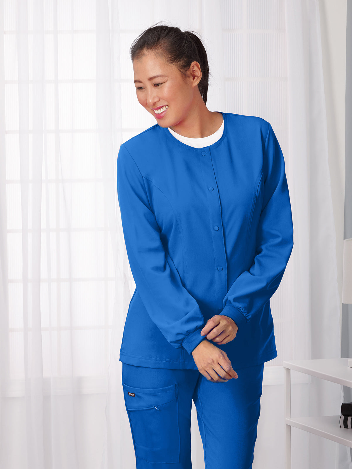 Women's 3-Pocket Snap Front Jacket - 2356 - Royal Blue