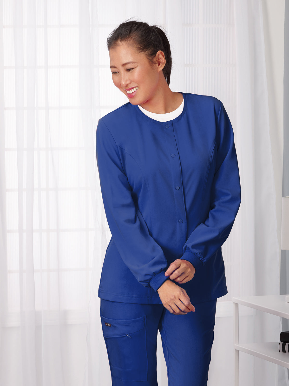 Women's 3-Pocket Snap Front Jacket - 2356 - Galaxy Blue