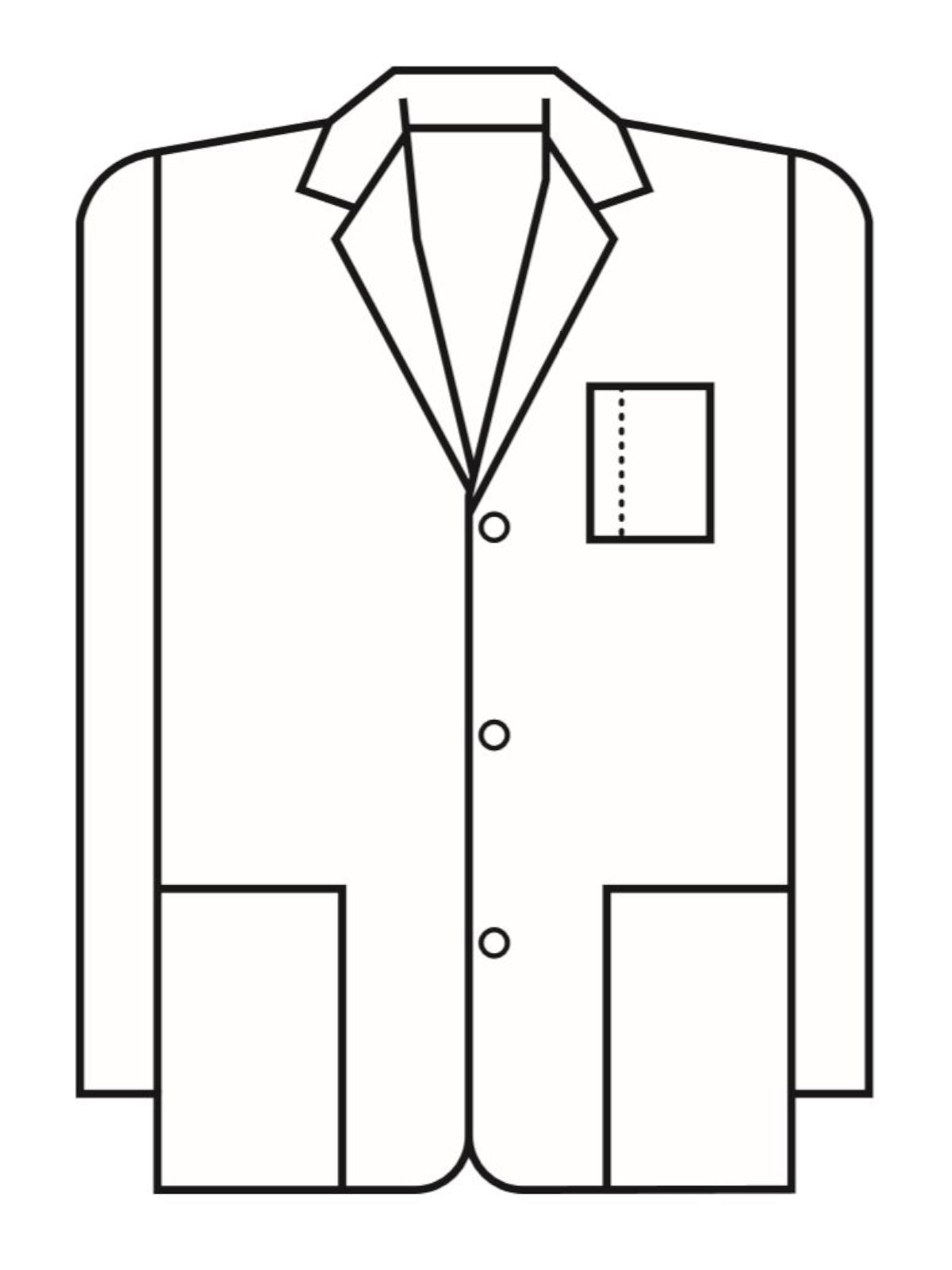 Unisex Seven-Pocket 30" Consultation Lab Coat - 6119 - White