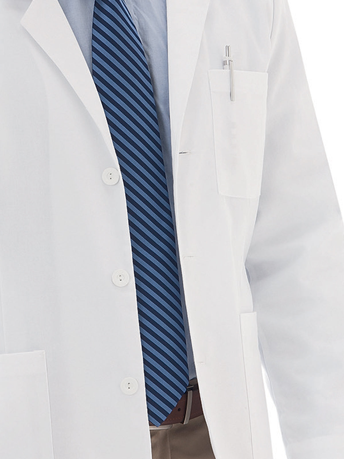 Men's Seven-Pocket iPad® 30" Consultation Lab Coat - 739 - White