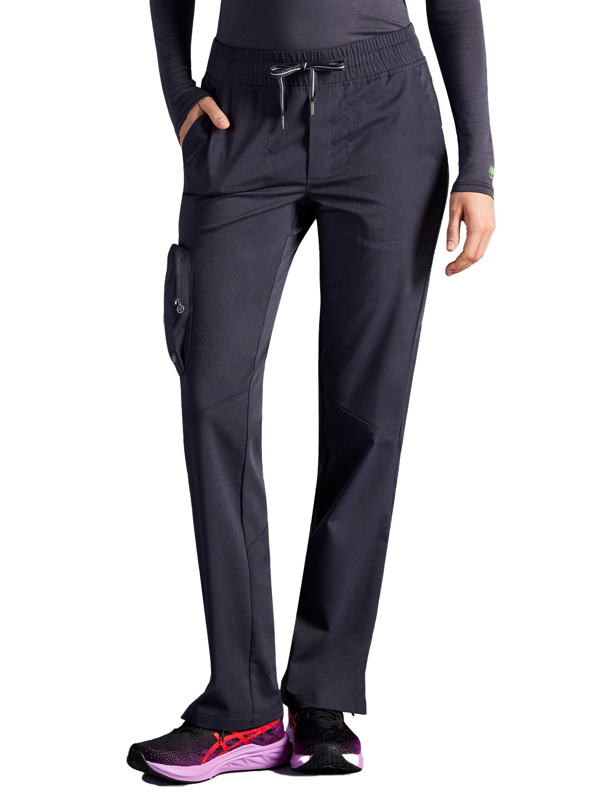 Women's Veronica Drawstring Straight Leg Pant - 004A - DPewter