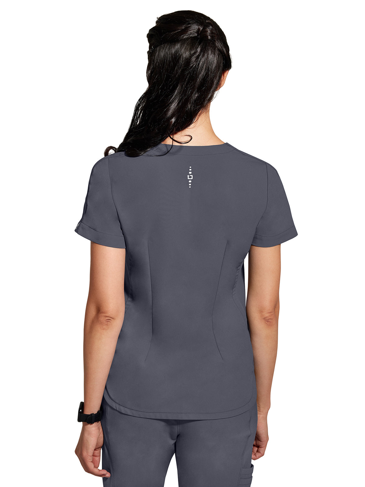 Women's 2-Pocket Skyler Moisture Wicking Top - 2285 - Pewter