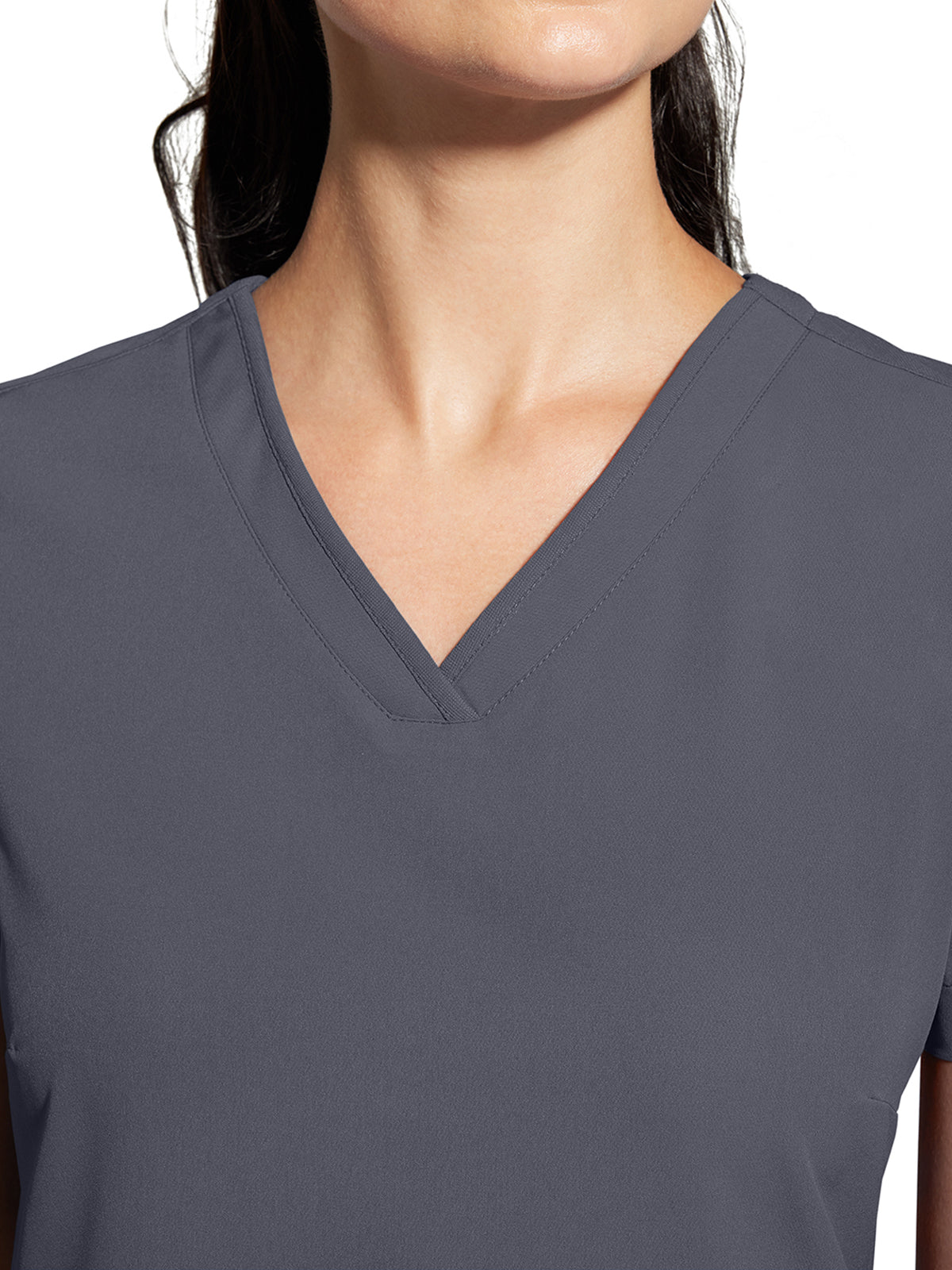 Women's 2-Pocket Skyler Moisture Wicking Top - 2285 - Pewter