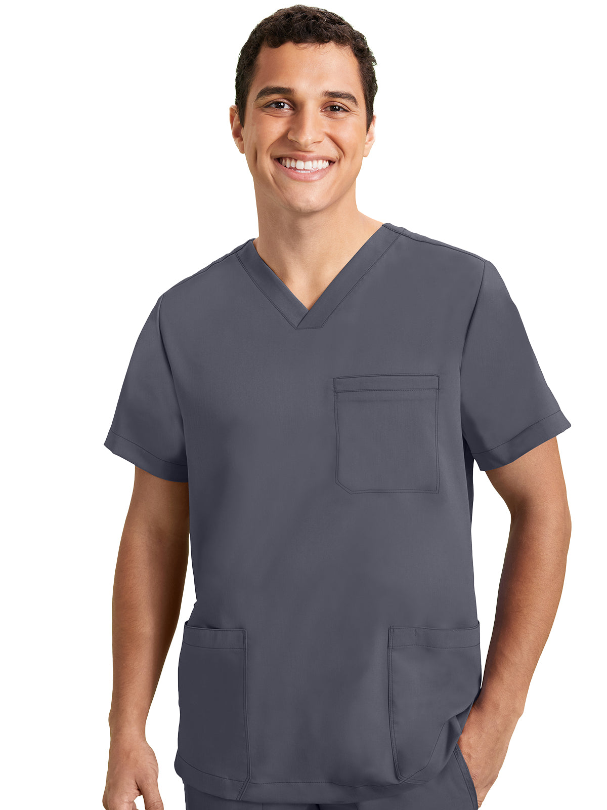 Men's 3-Pocket Jake Utility Snap Tab Top - 2331 - Pewter