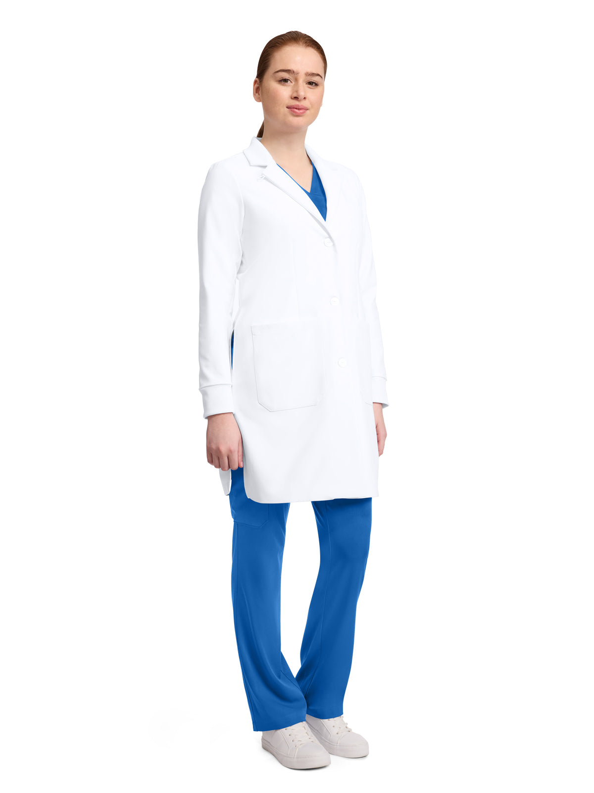Women's 6-Pocket 34.5" Lab Coat - 405 - White
