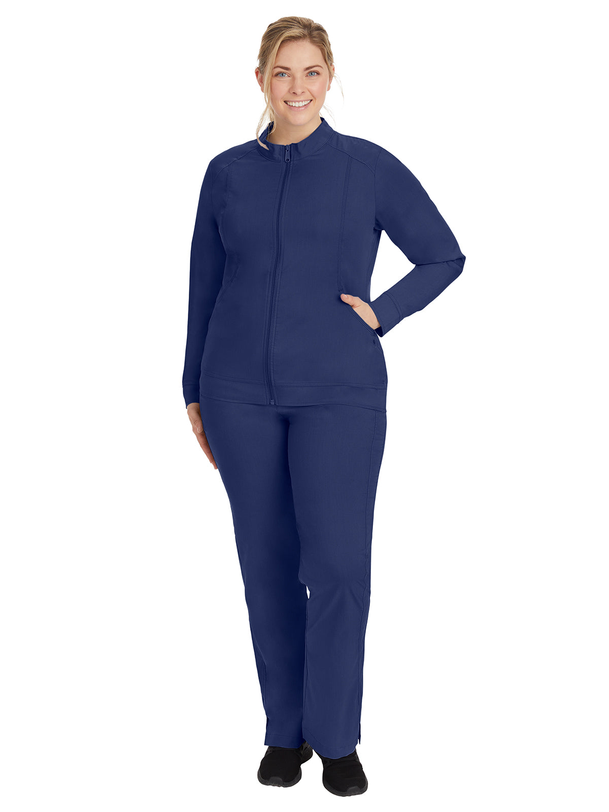 Women's 2-Pocket Dakota Mandarin Collar Jacket - 5038 - Navy