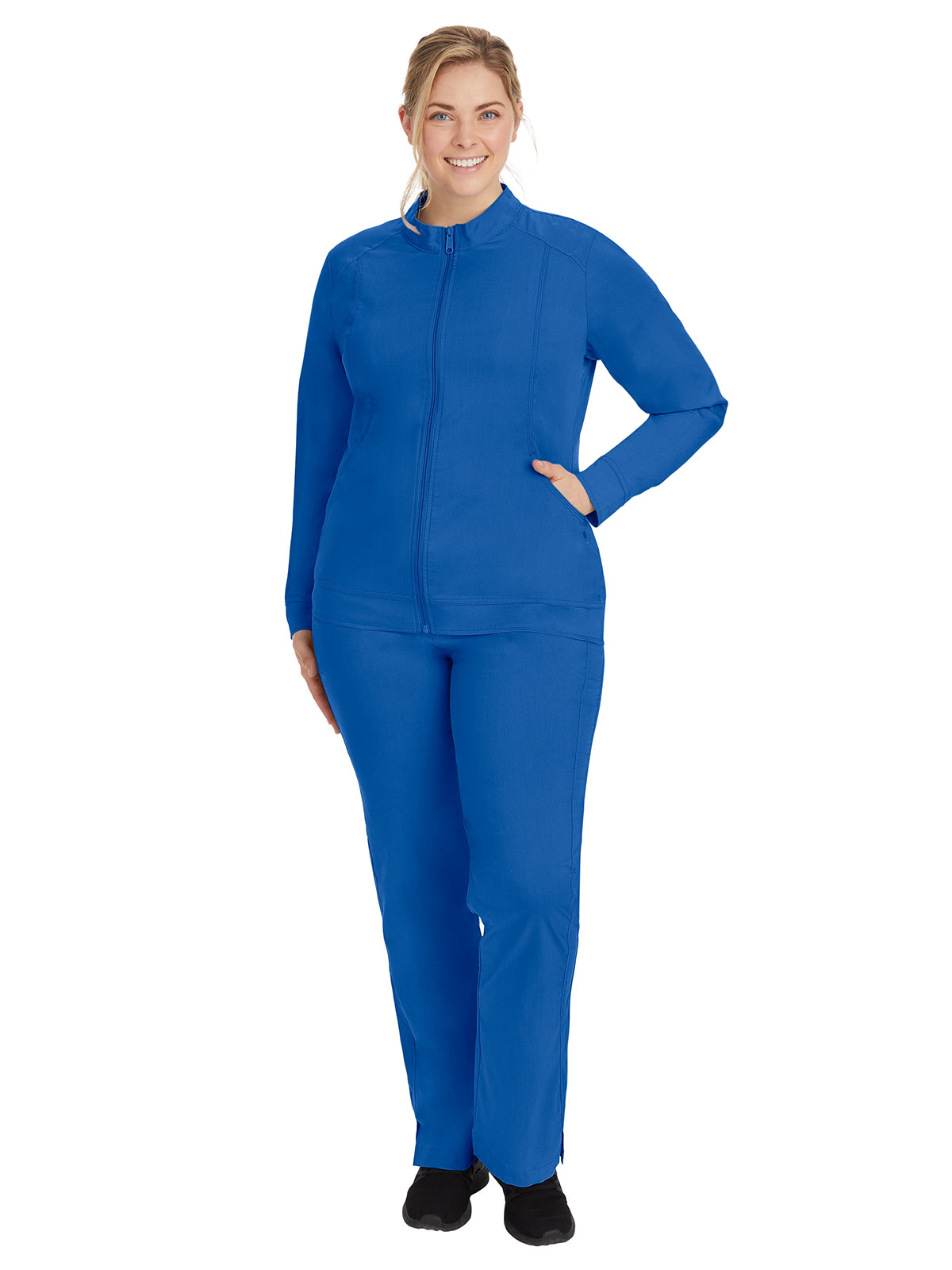 Women's 2-Pocket Dakota Mandarin Collar Jacket - 5038 - Royal