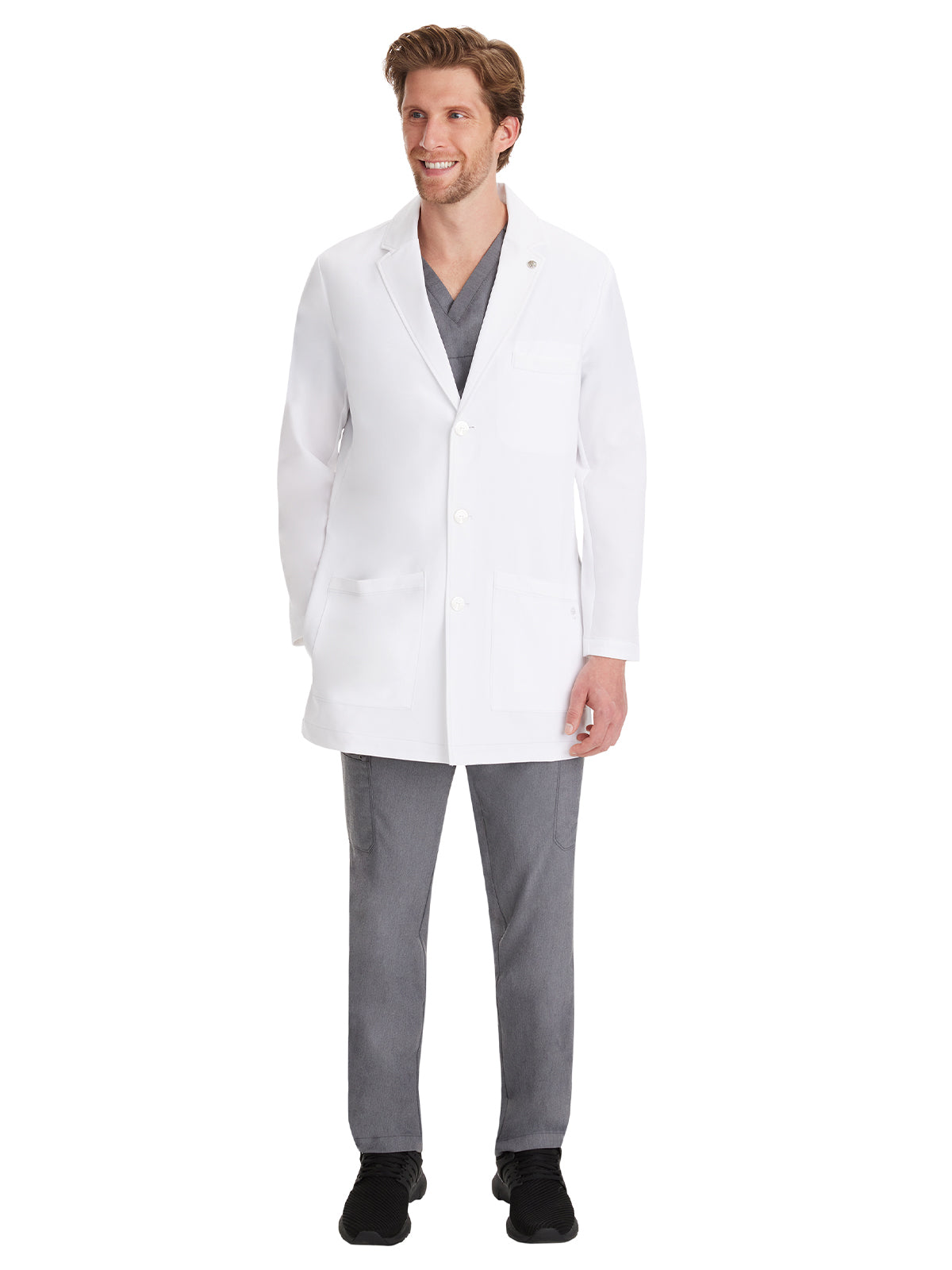 Men's Five-Pocket 35.5" Logan Lab Coat - 5100 - White
