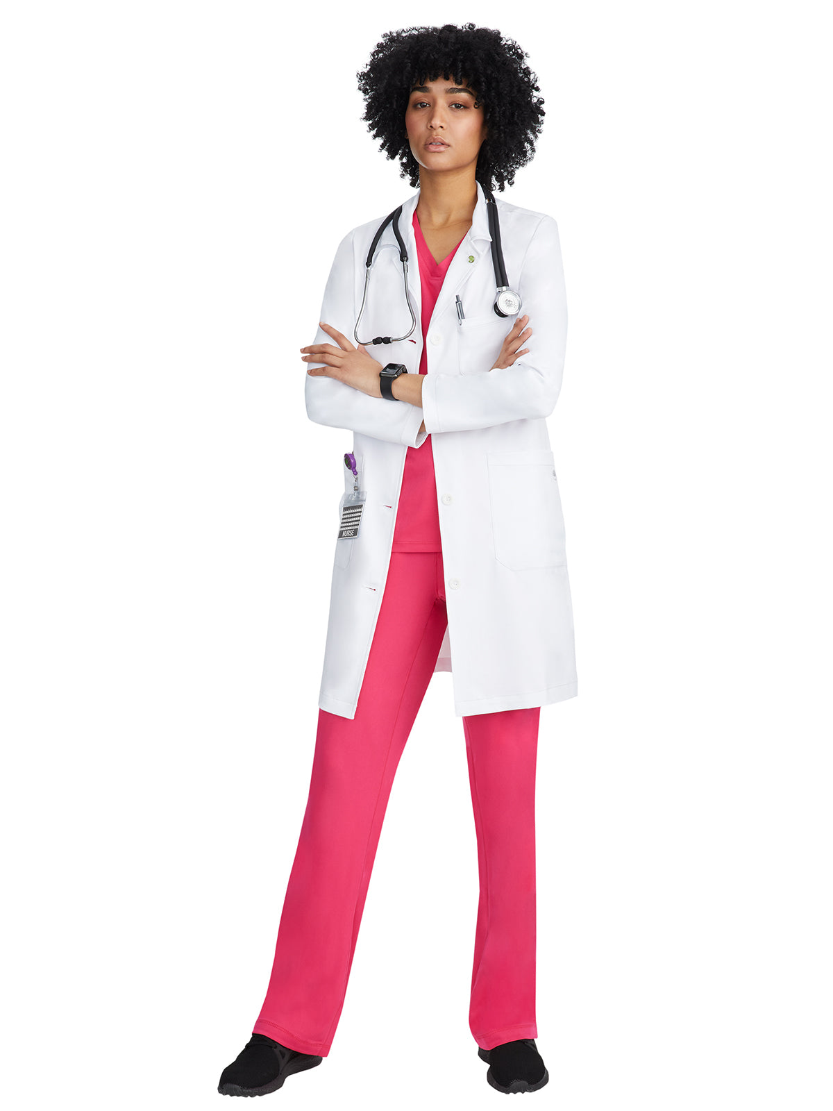 Women's Five-Pocket 37.5" Faye Lab Coat - 5161 - White