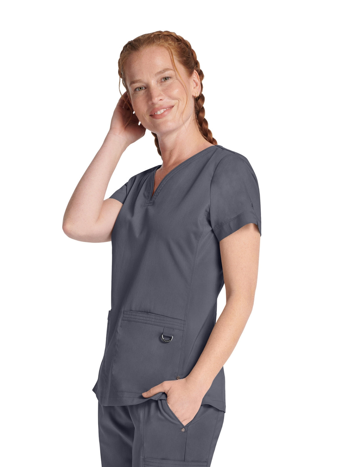 Women's 3-Pocket Jean Modern Top - 600 - Pewter