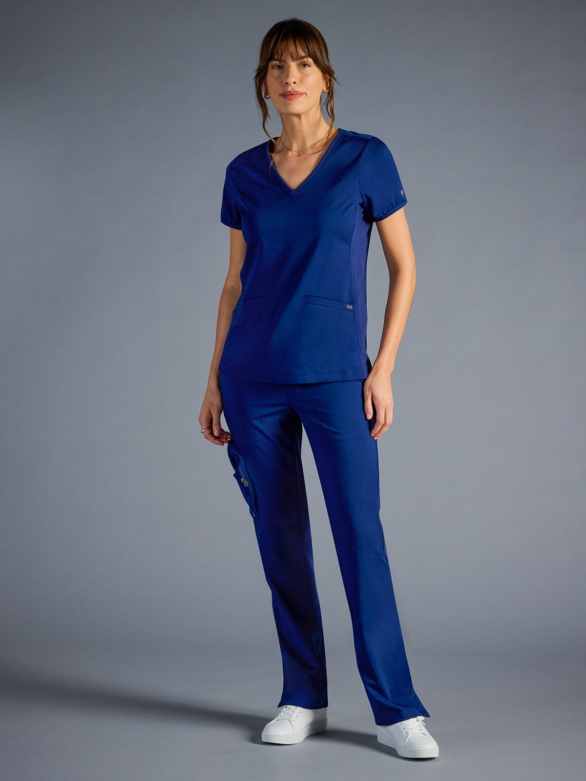 Women's Vivian V-Neck Top - 604A - DNavy