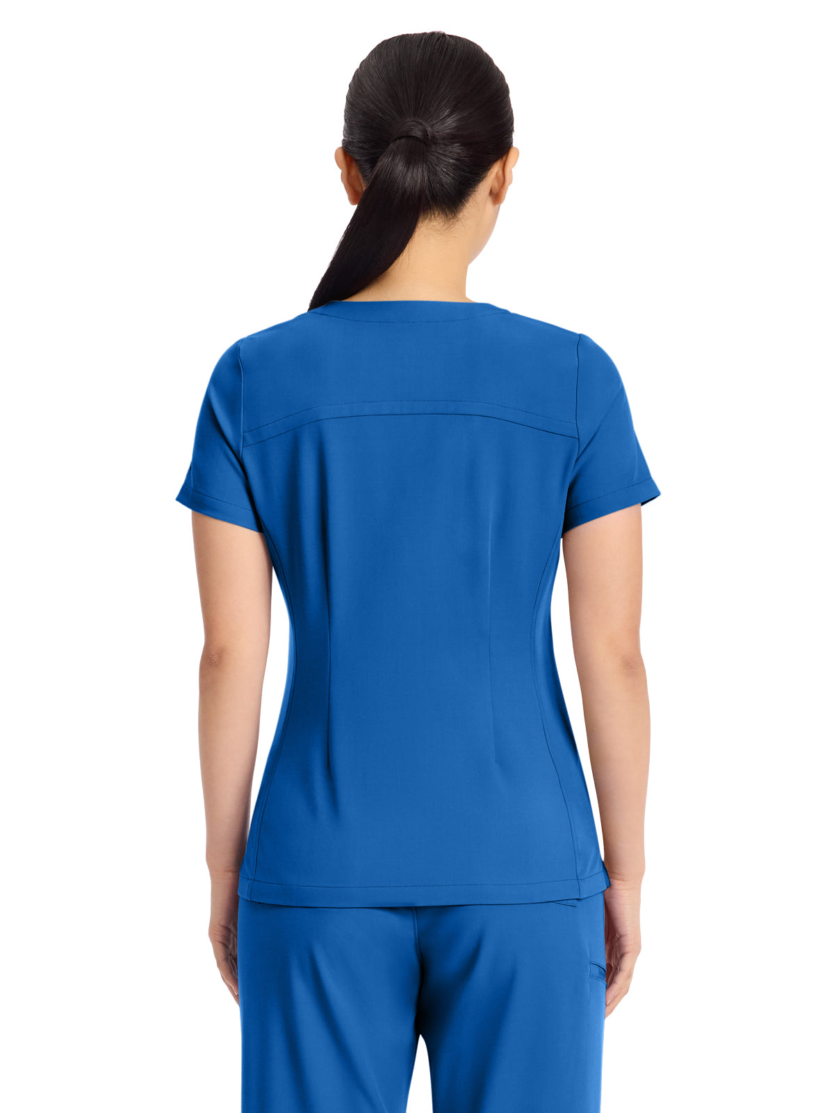 Women's 3-Pocket Y-Neck Top - 751 - Royal