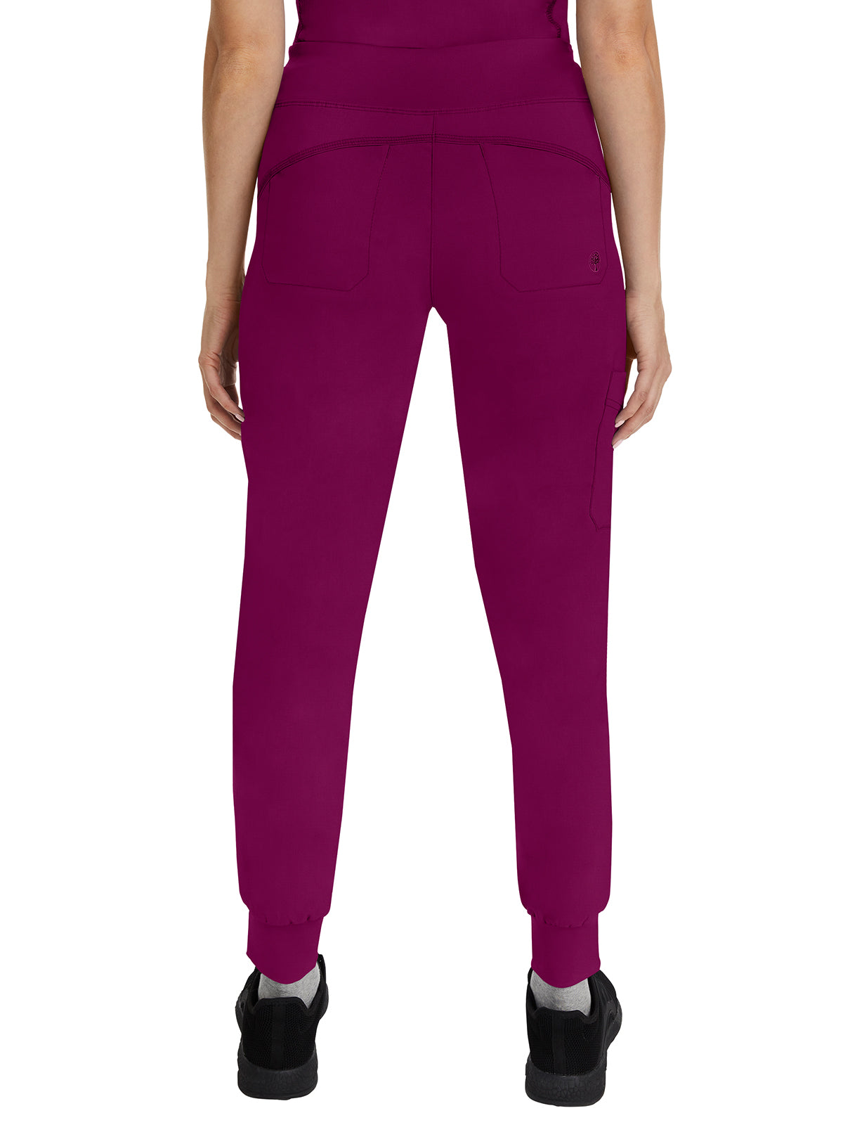 Women's 6-Pocket Tara Yoga Waistband Pant - 9233 - Wine