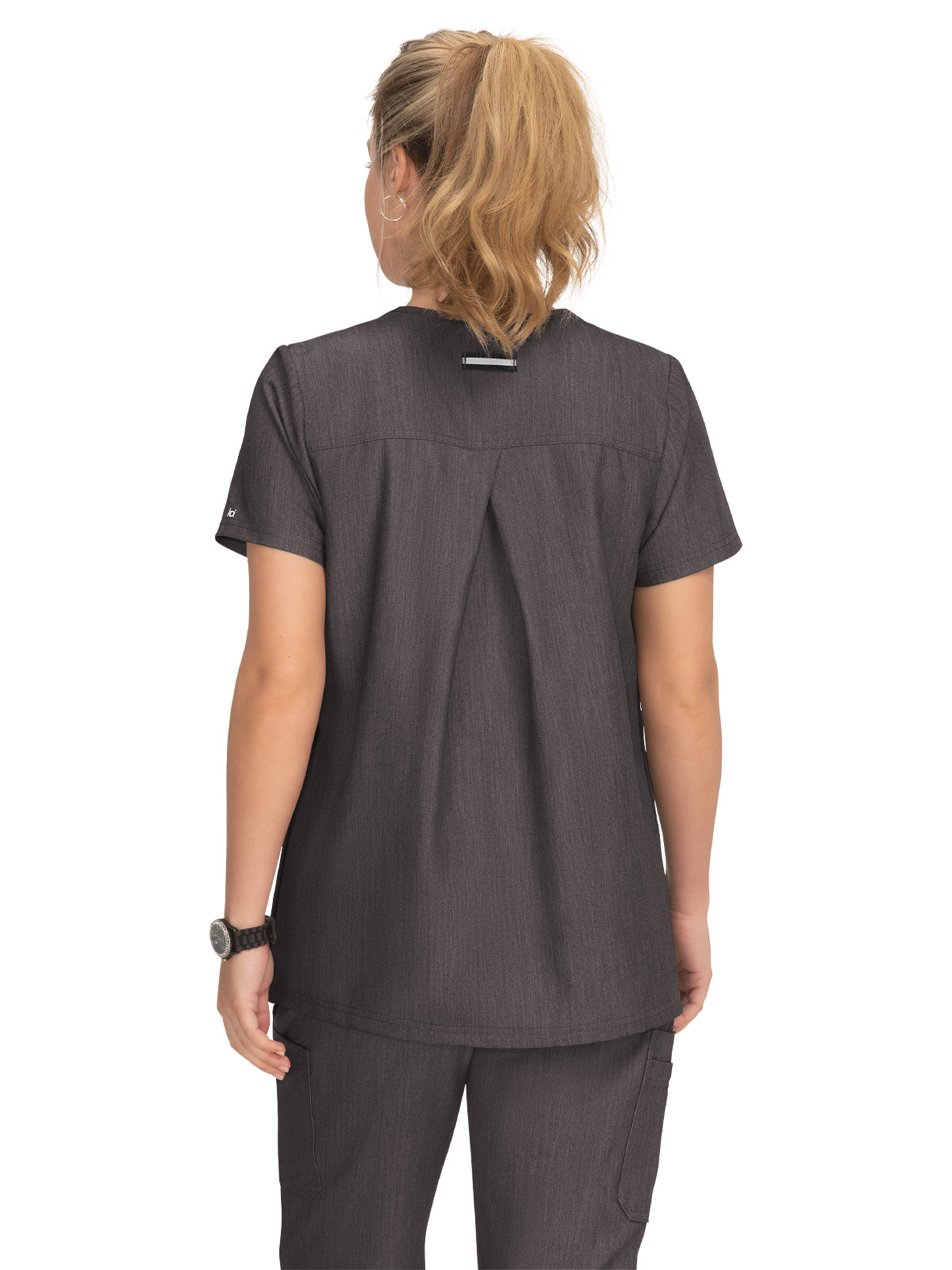 Women's 2-Pocket Maternity Onboard Top - 1073 - Heather Grey